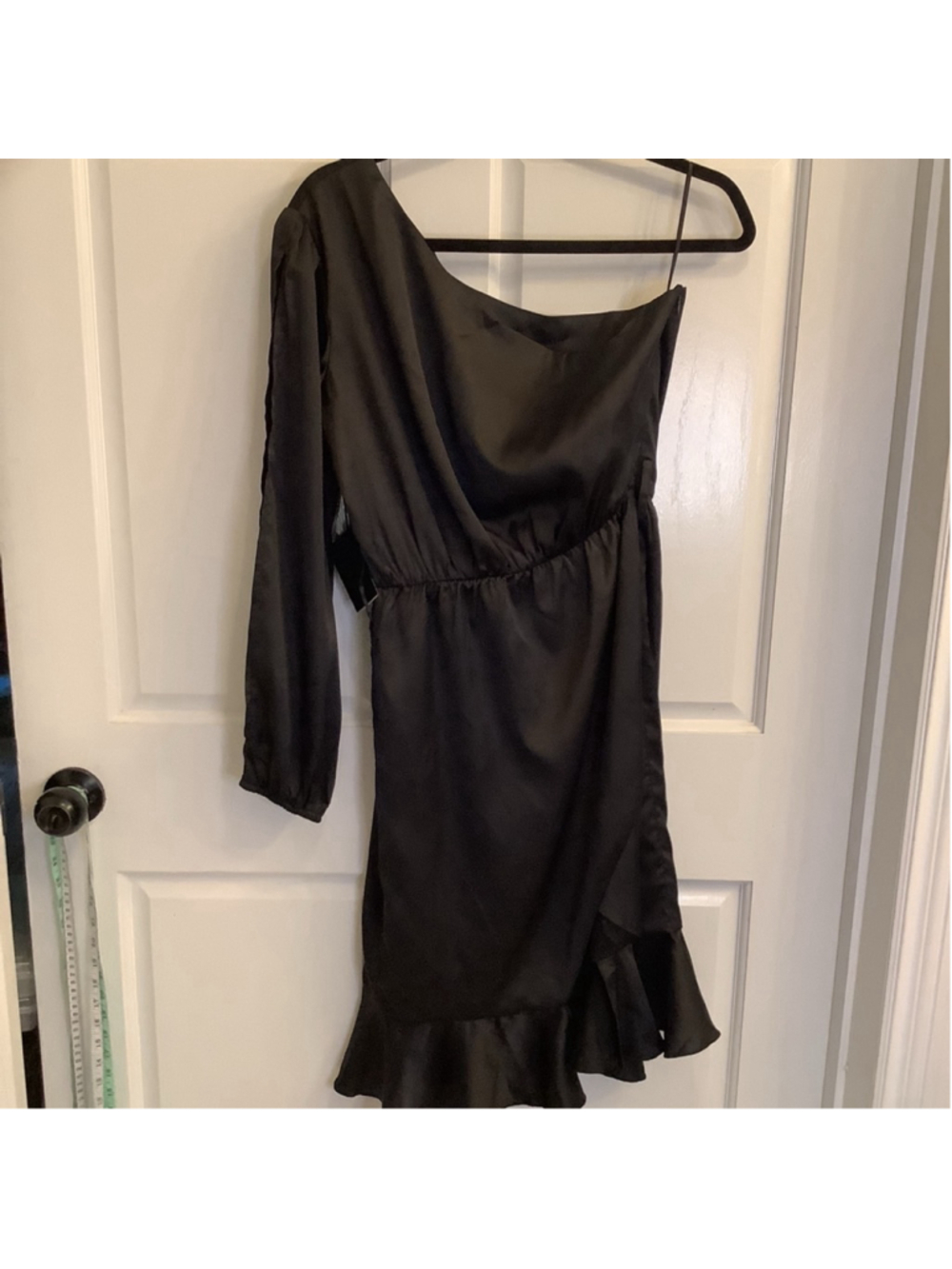 Women's Area Stars one shoulder Dress Black S